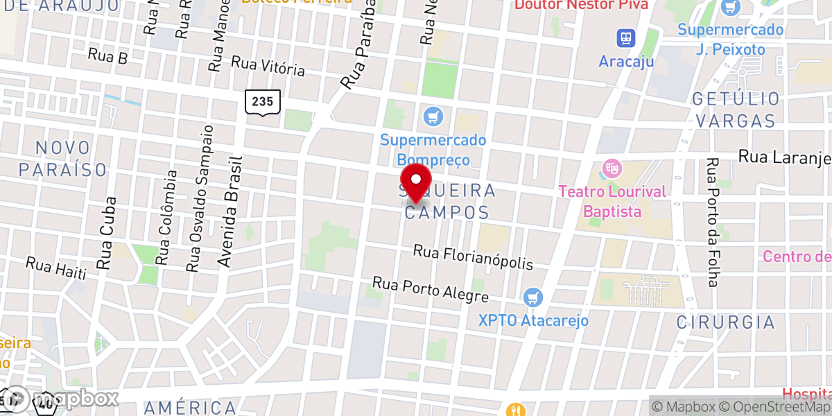 Map showing location of Igreja Evangélica Independente Em Siqueira Campos
