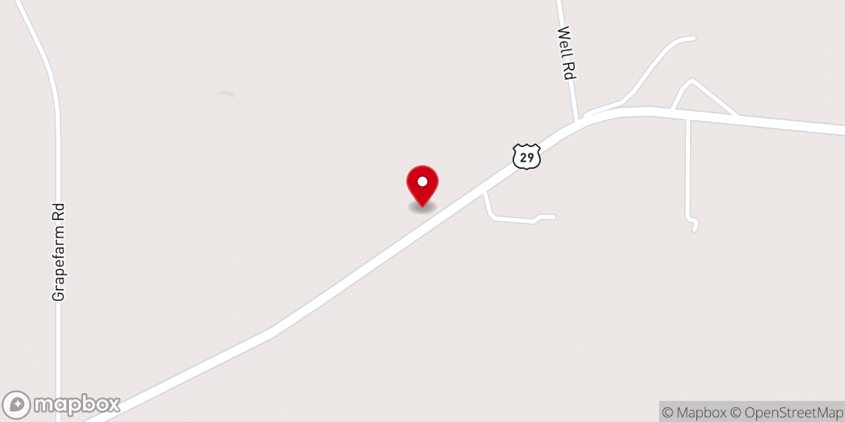 Map showing location of Second Bethlehem Baptist Church
