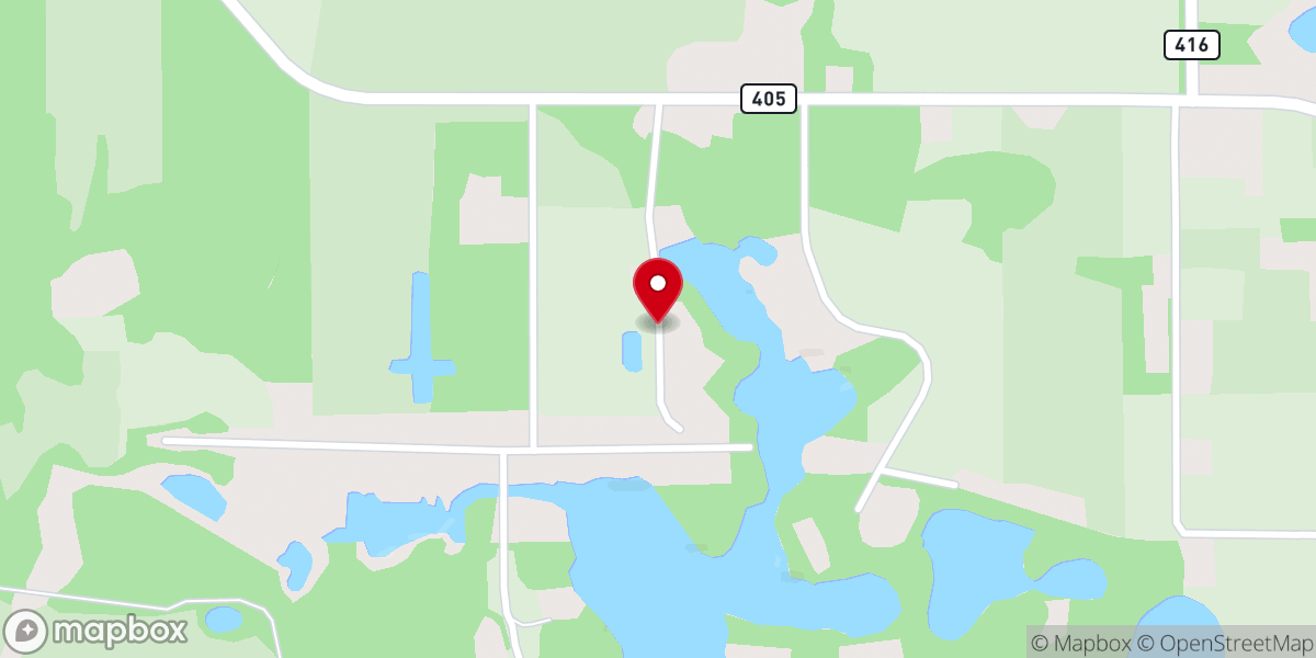 Map showing location of Middle Florida Baptist Assembly
