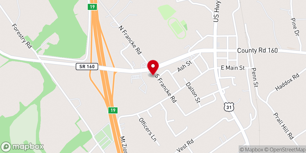 Map showing location of Jubilee Christian Fellowship