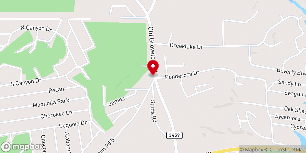 Map showing location of Revival Center Church of God Parsonage