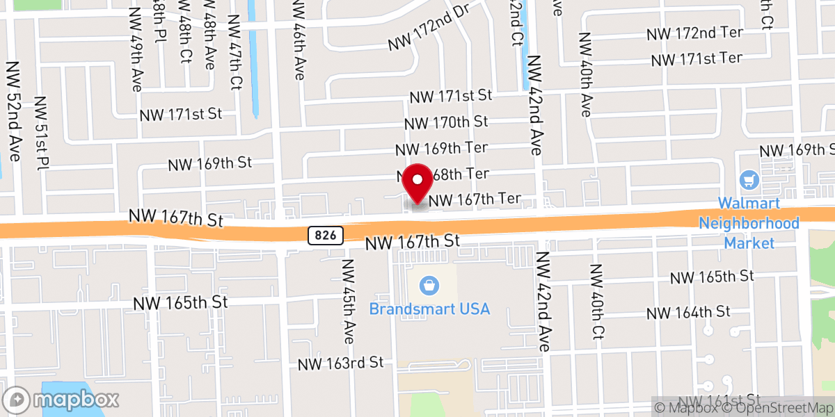 Map showing location of Redeemed Christian Church