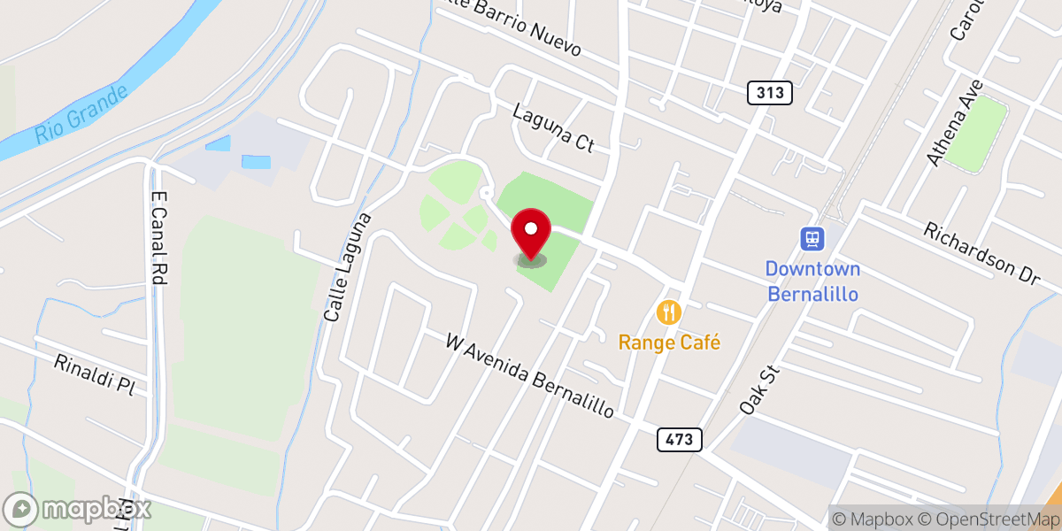 Map showing location of Rotary Park- Playground
