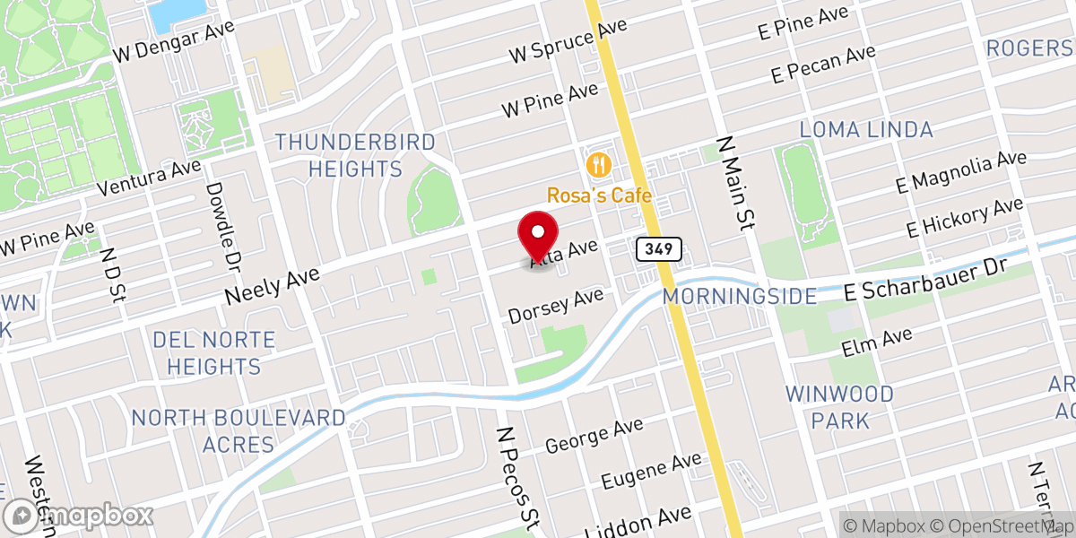 Map showing location of Living Way Church