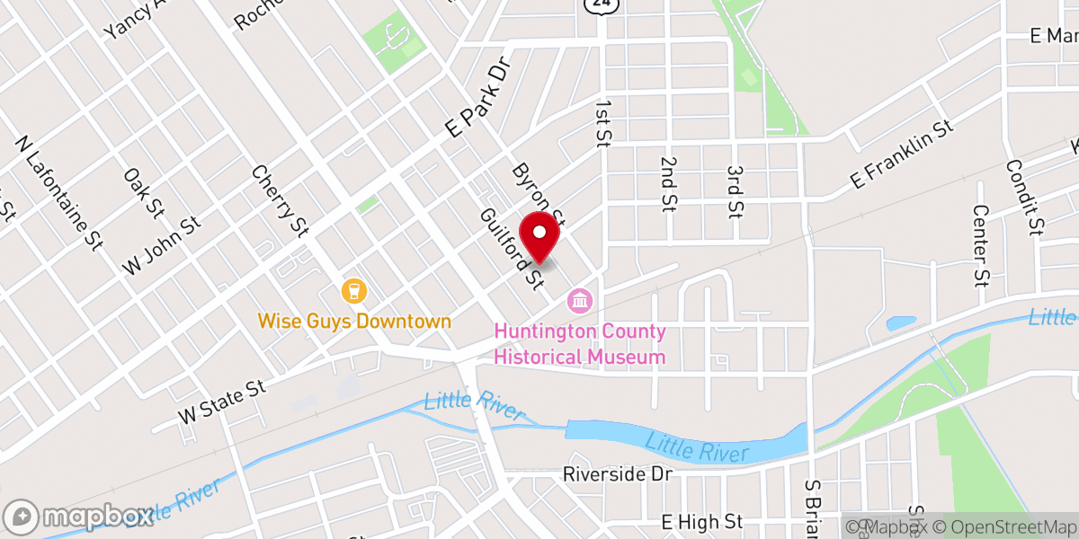 Map showing location of New Life Fellowship Church