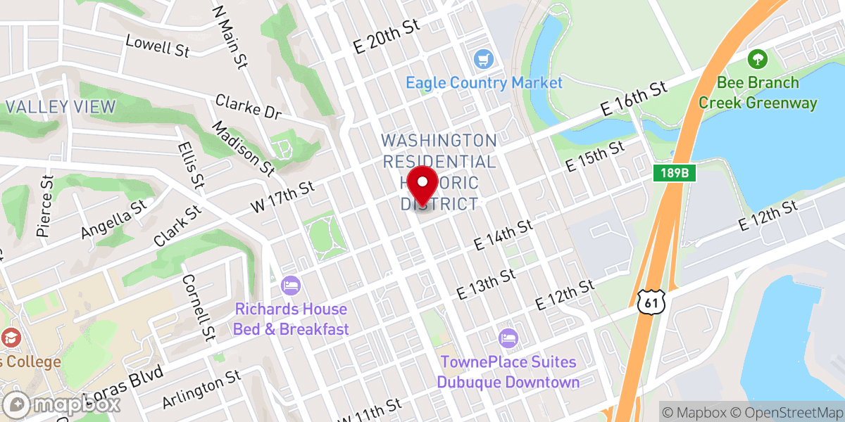 Map showing location of Steeple Square