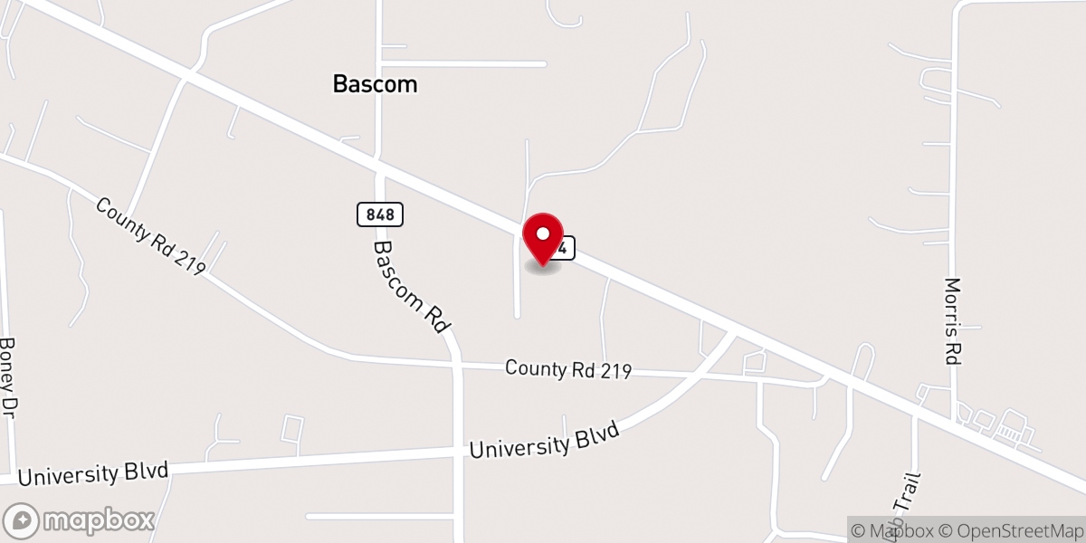 Map showing location of Azalea Gardens Church of God