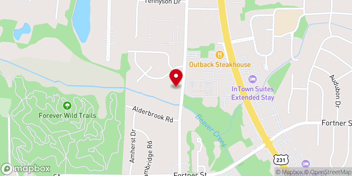 Map showing location of Honeysuckle Road Congregation
