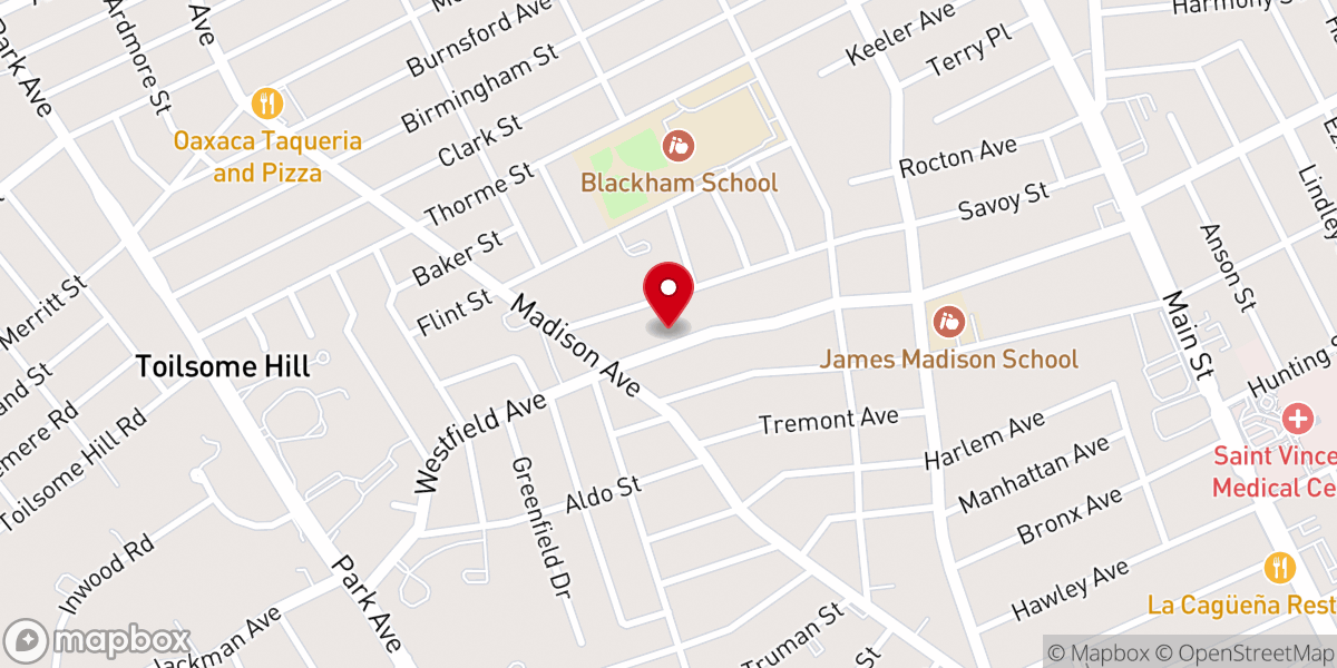 Map showing location of Brydges Inc