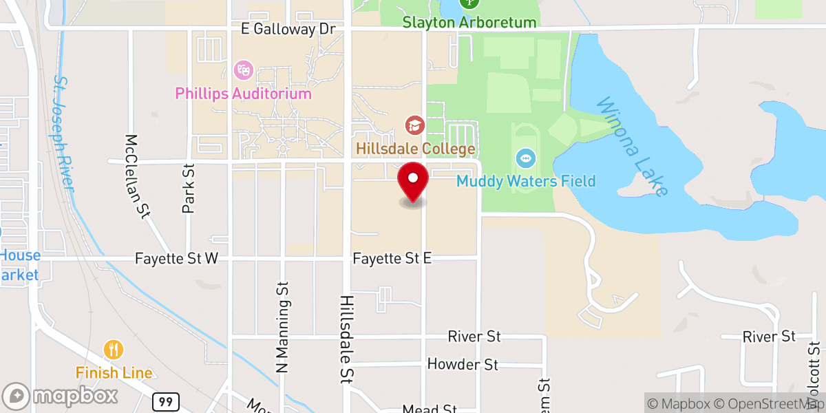 Map showing location of The Grotto