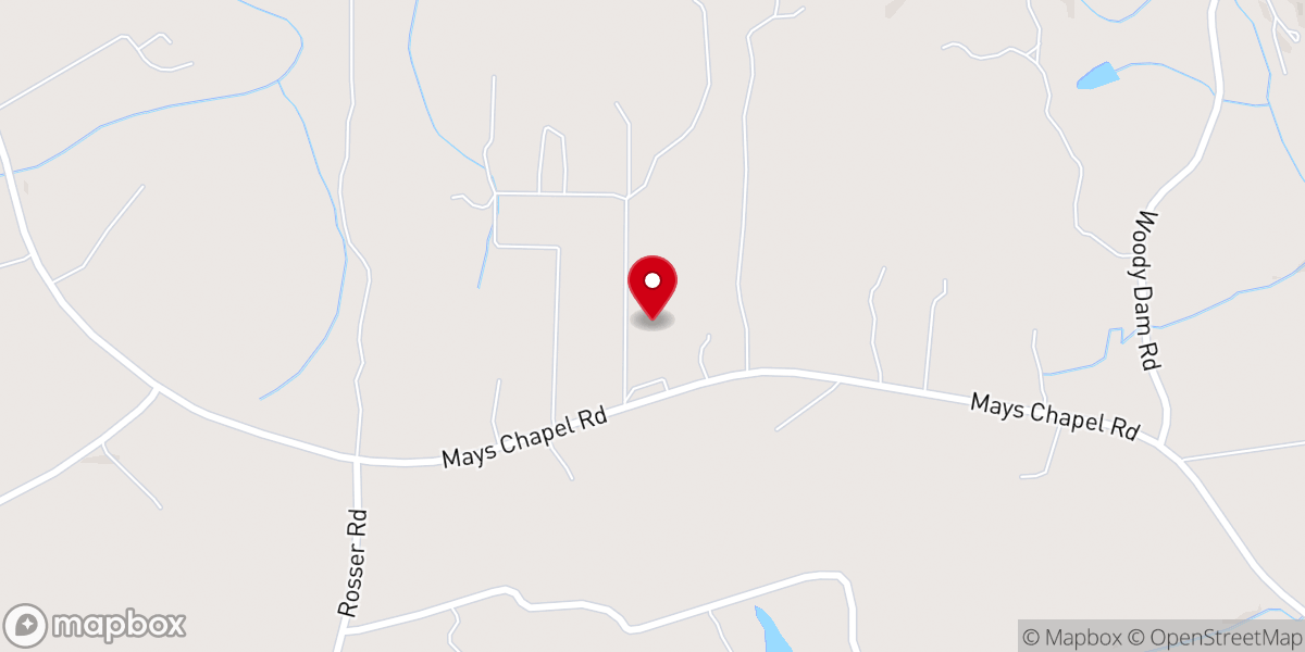 Map showing location of Taylor's Chapel Missionary Baptist Church