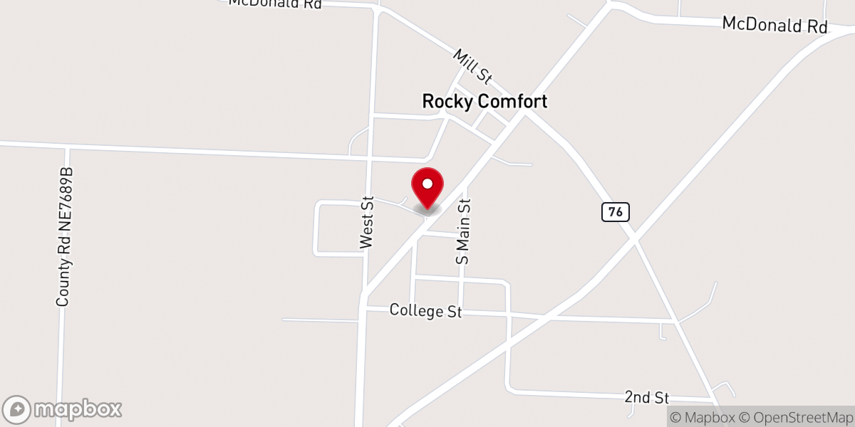 Map showing location of Chapel of the Ozarks