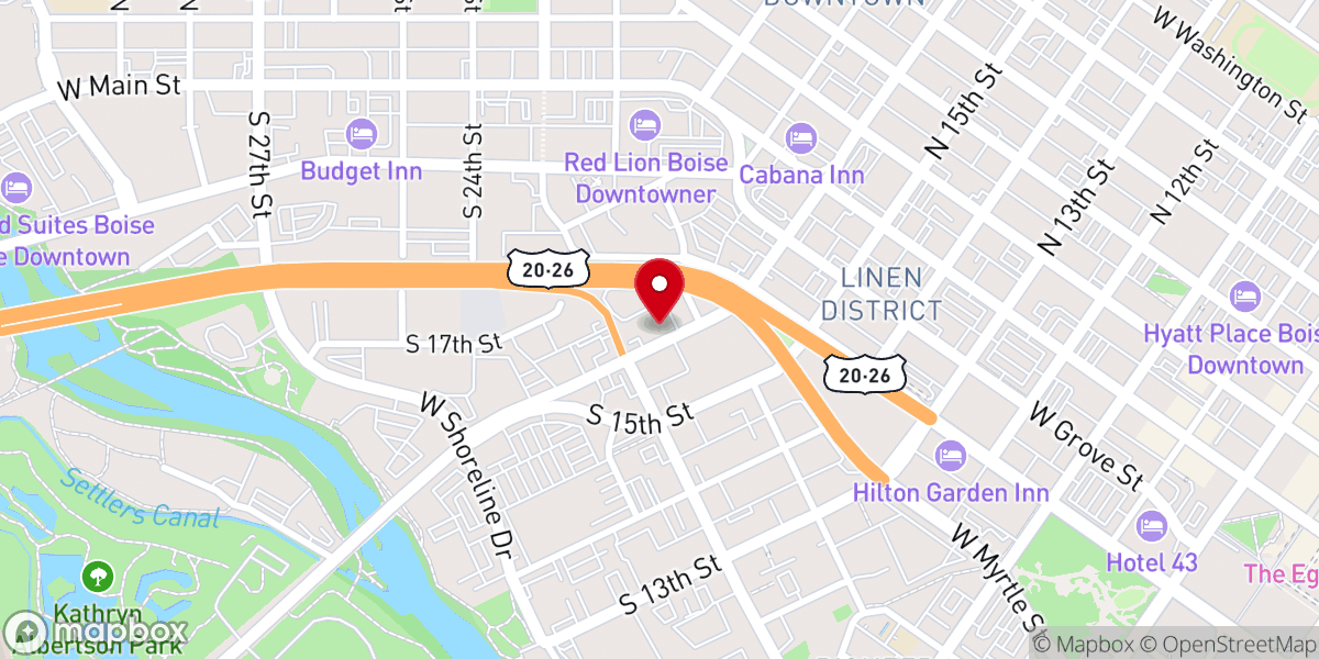 Map showing location of Corpus Commons (AKA Corpus Christi House)