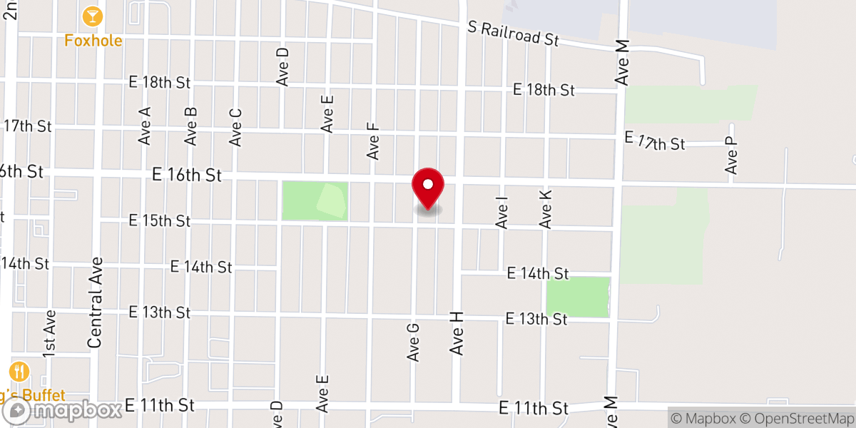 Map showing location of St. George Orthodox Christian Church