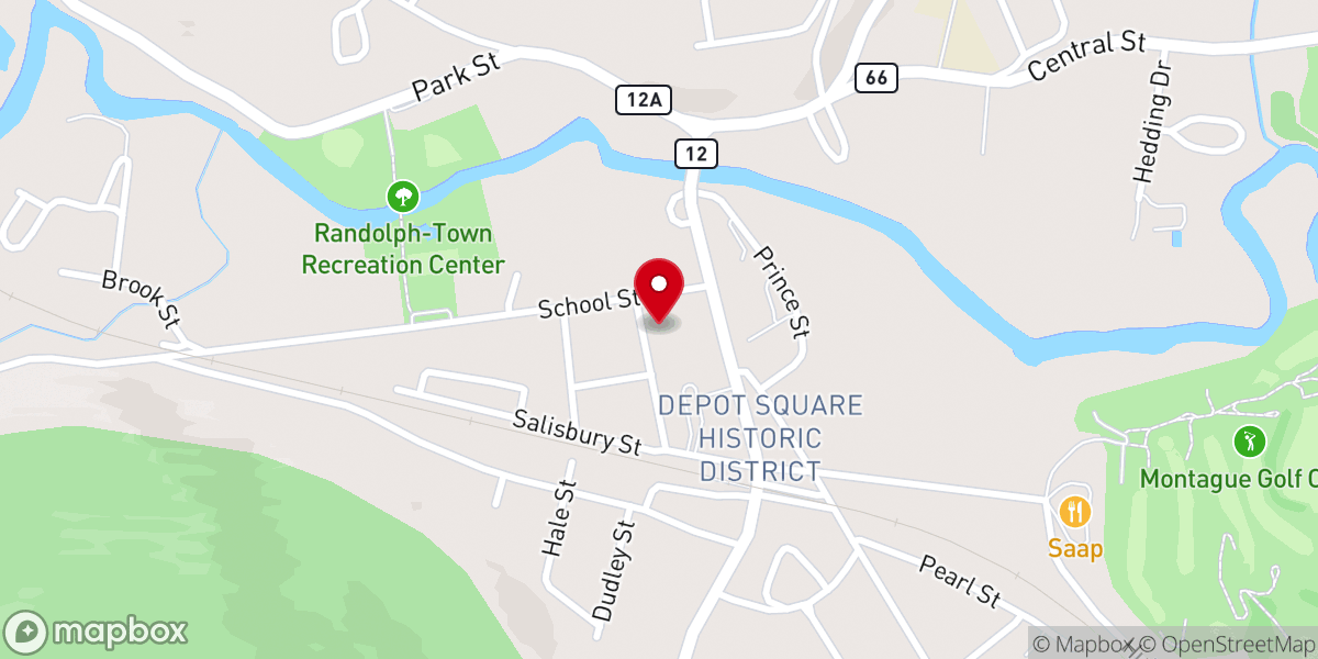 Map showing location of St. John's Episcopal Church