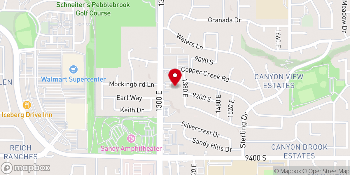 Map showing location of St. Anna Greek Orthodox Church