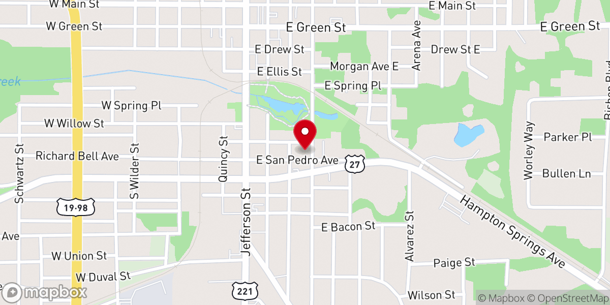 Map showing location of Taylor Baptist Association