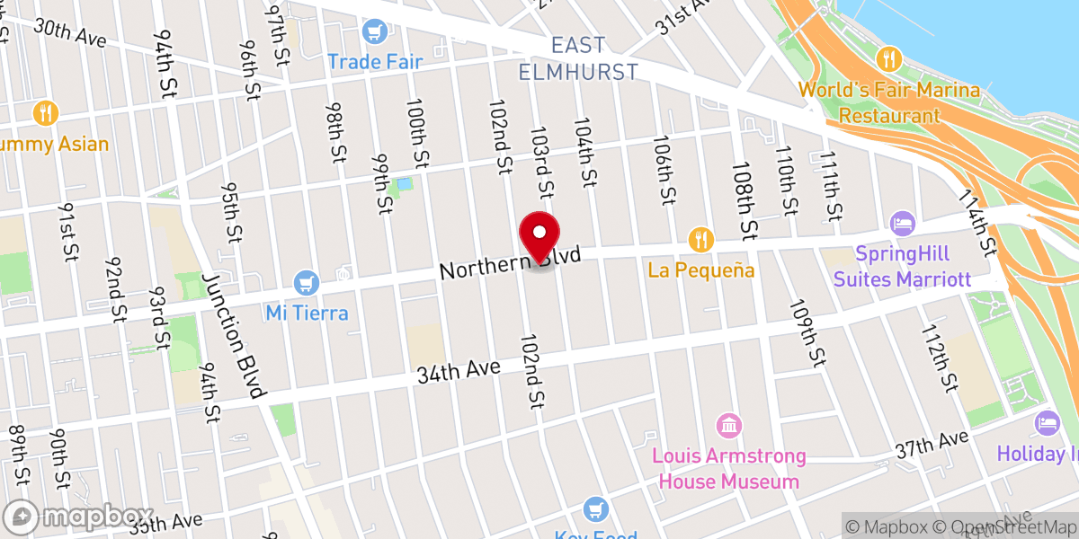 Map showing location of Christian Universal Baptist Church