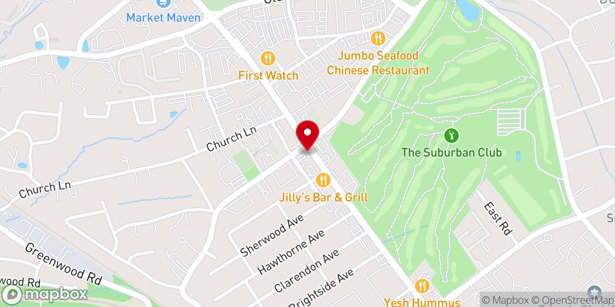 Map showing location of RCCG Dayspring Center
