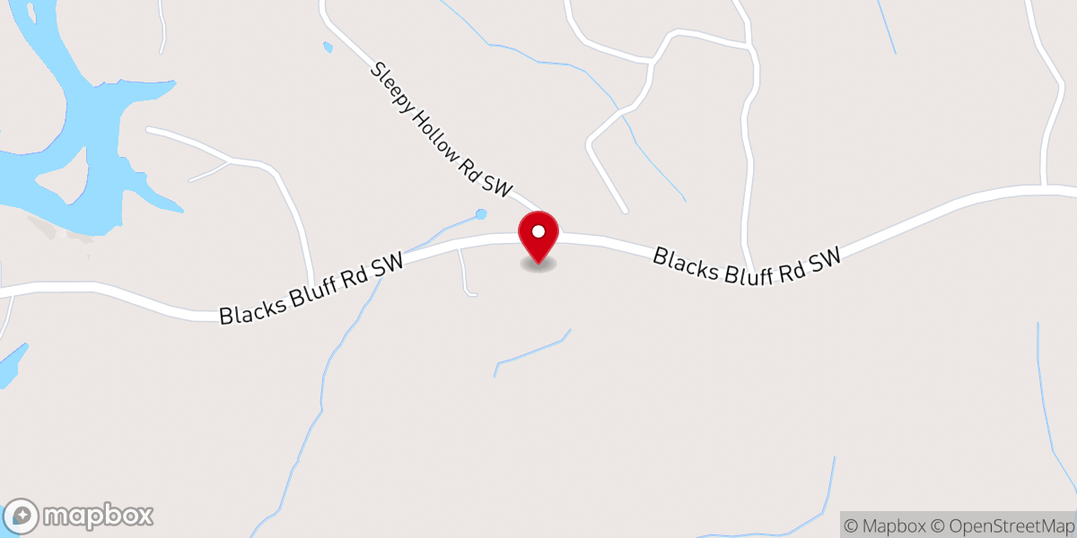 Map showing location of Grace Fellowship Baptist Church