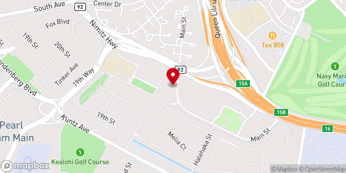 Map showing location of Korean Catholic Church-Hawaii