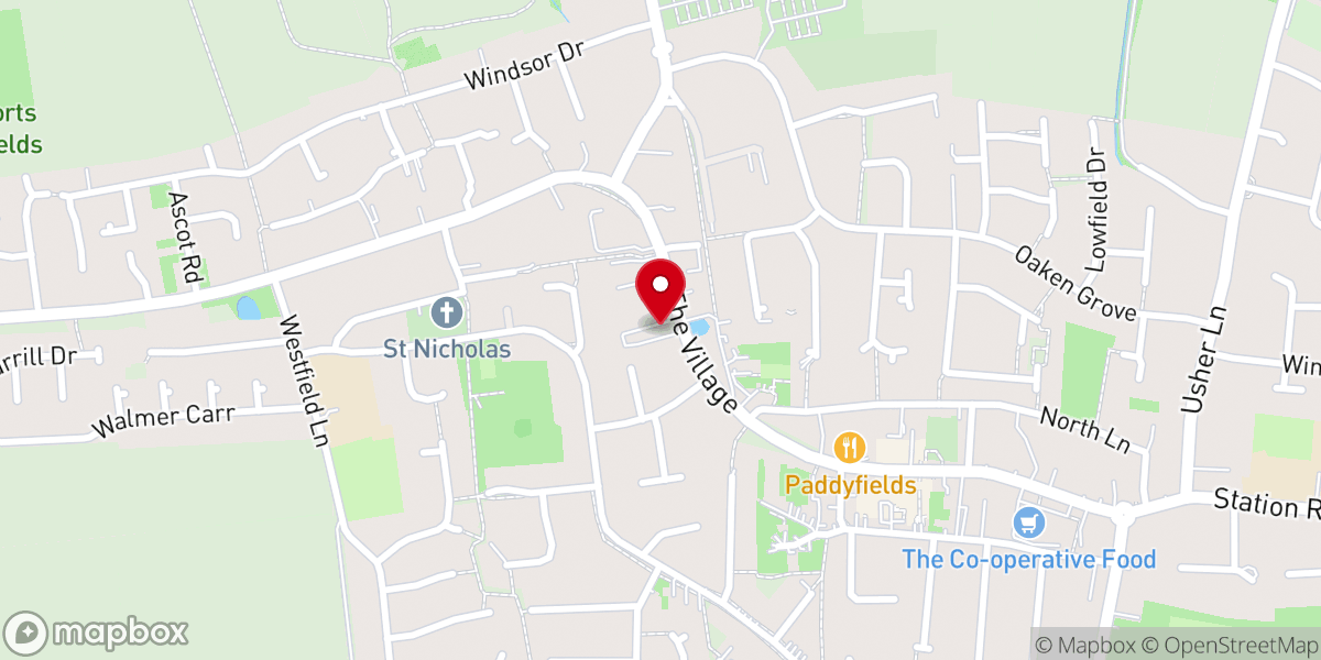 Map showing location of Haxby and Wigginton Methodist Church