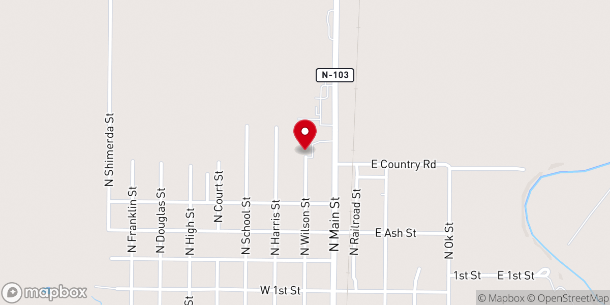 Map showing location of St Wenceslaus Catholic Church
