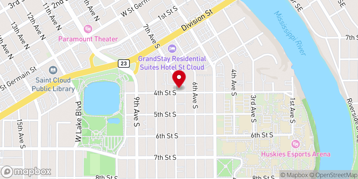 Map showing location of Hagen Center