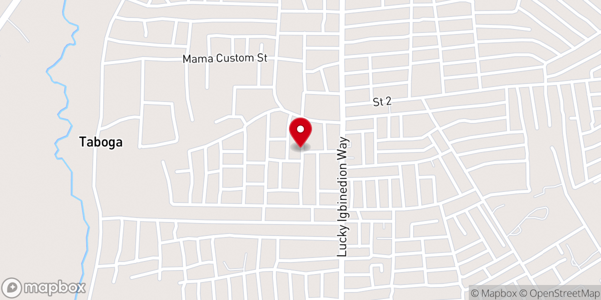 Map showing location of Salvation Baptist Church