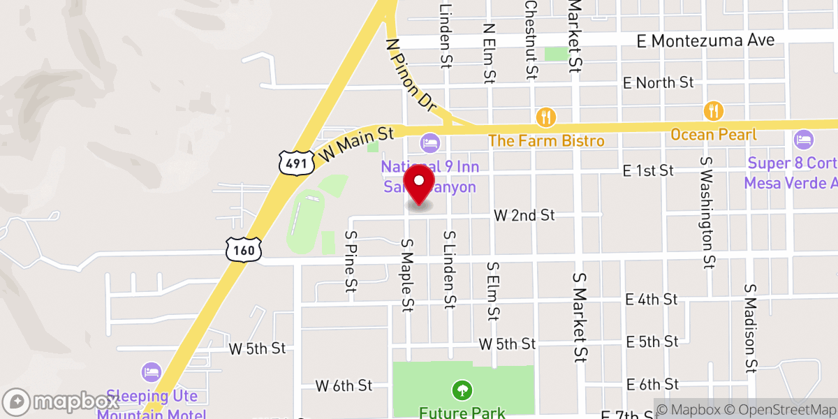 Map showing location of New Covenant Fellowship