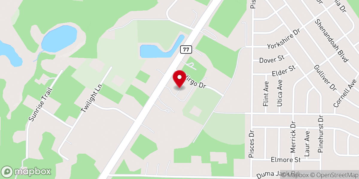 Map showing location of Trinity Tabernacle Interdenominational Church