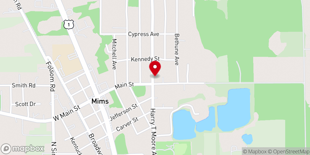 Map showing location of Shiloh African Methodist Episcopal Church