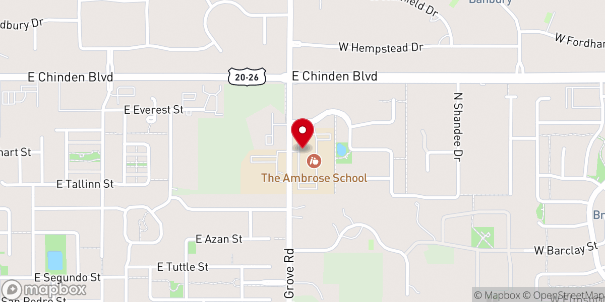 Map showing location of The King's Congregation