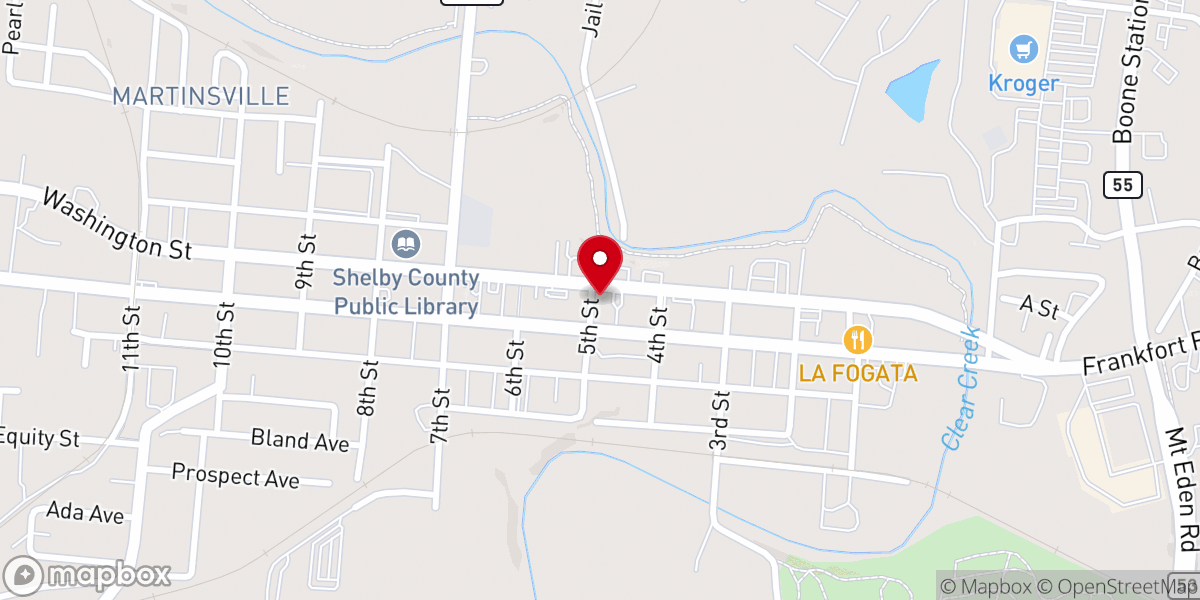 Map showing location of Centenary United Methodist Church