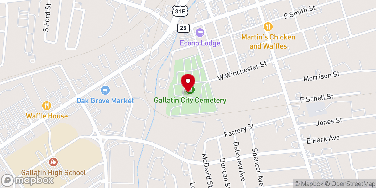 Map showing location of Three Oaks Church Inc