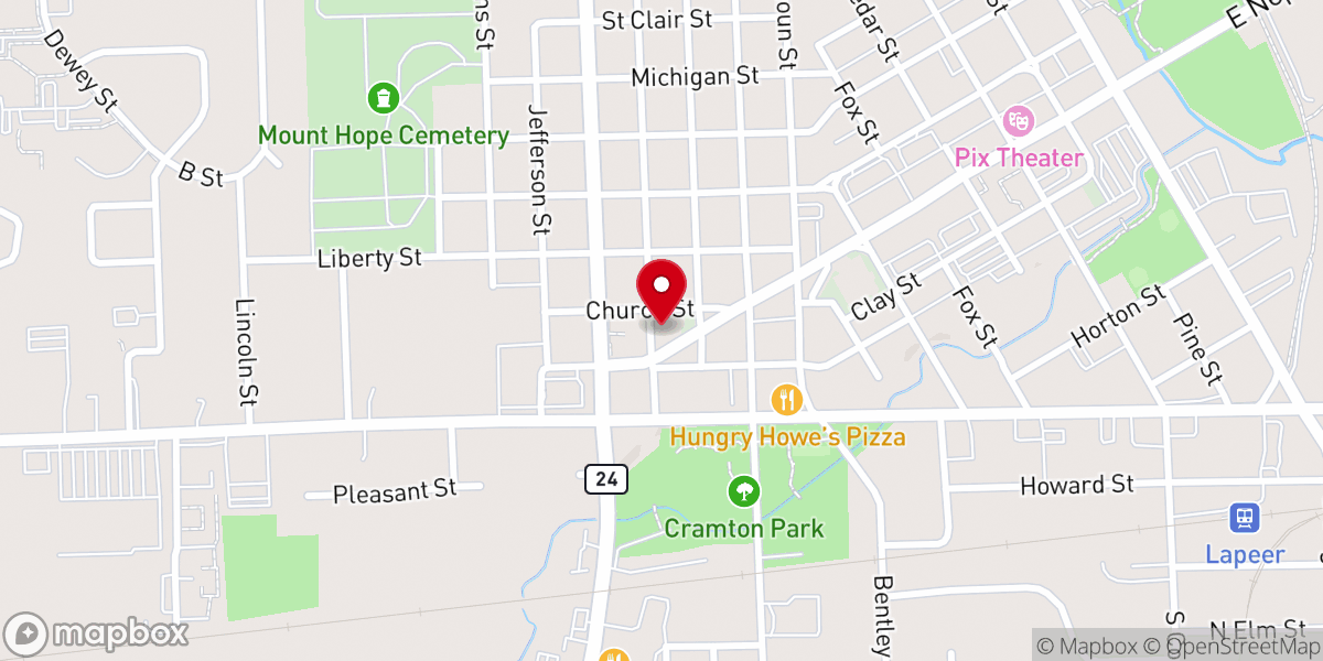 Map showing location of Immaculate Conception of the BVM Catholic Church