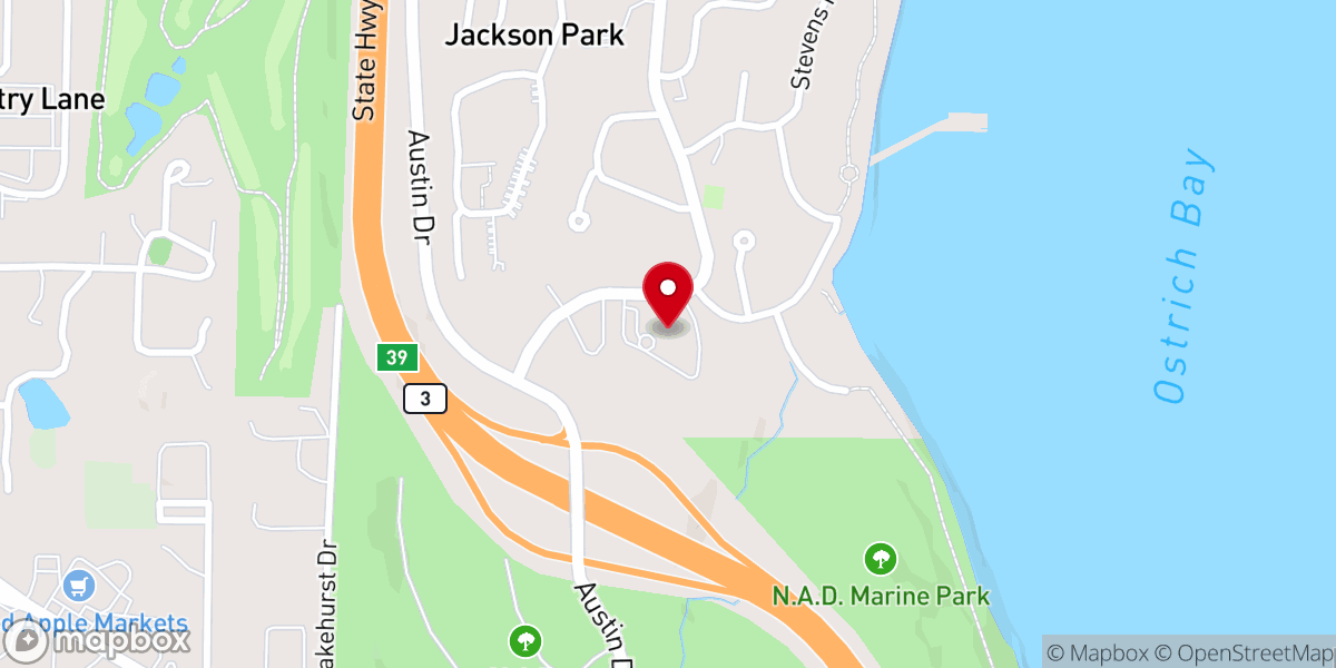 Map showing location of Jackson Park Community Center and Chapel
