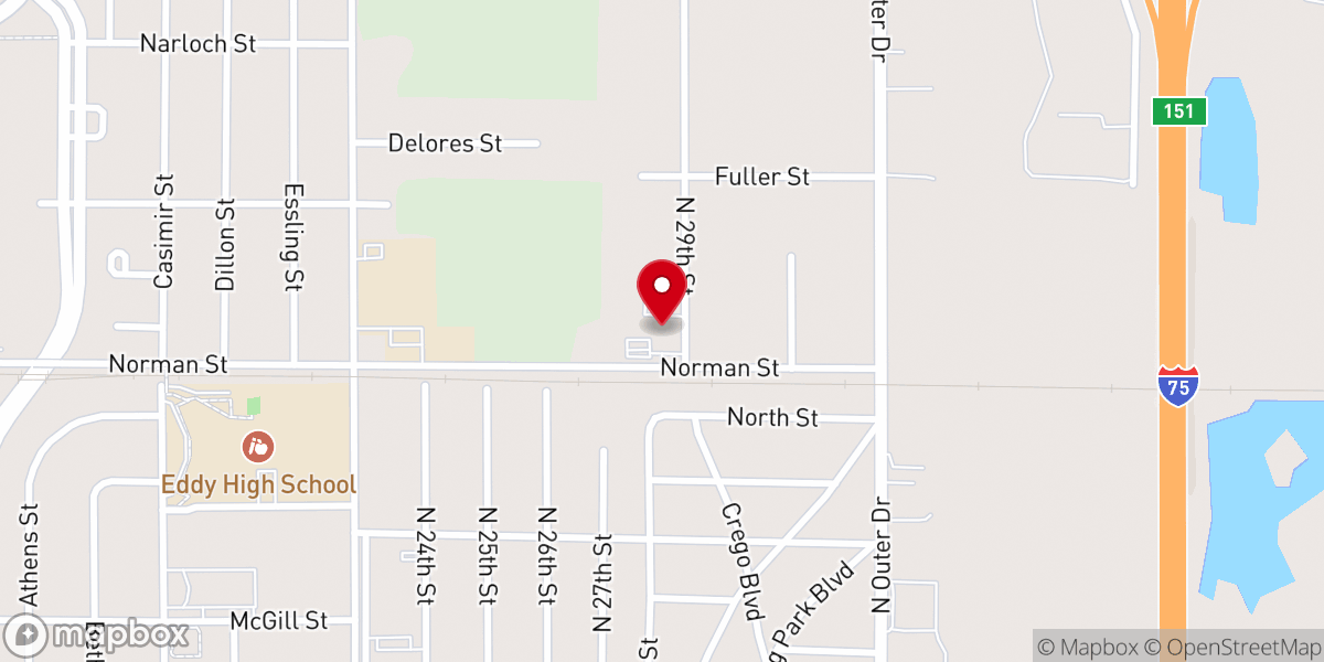 Map showing location of Mt Nebo Baptist Church