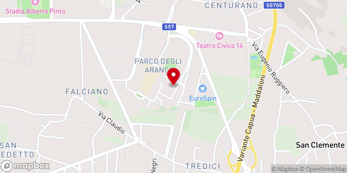 Map showing location of Maria SS. del Carmine e S. Giovanni Bosco
