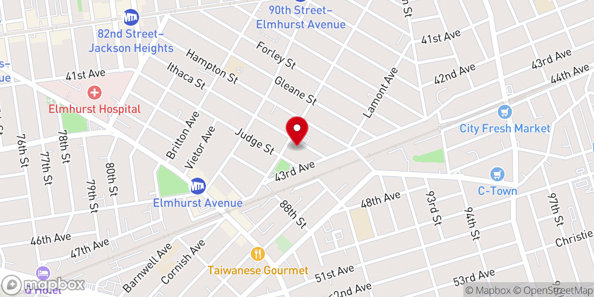 Map showing location of St. Bartholomew Roman Catholic Church
