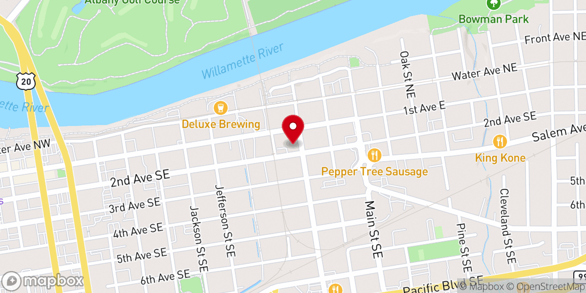Map showing location of Immanuel Lutheran Church