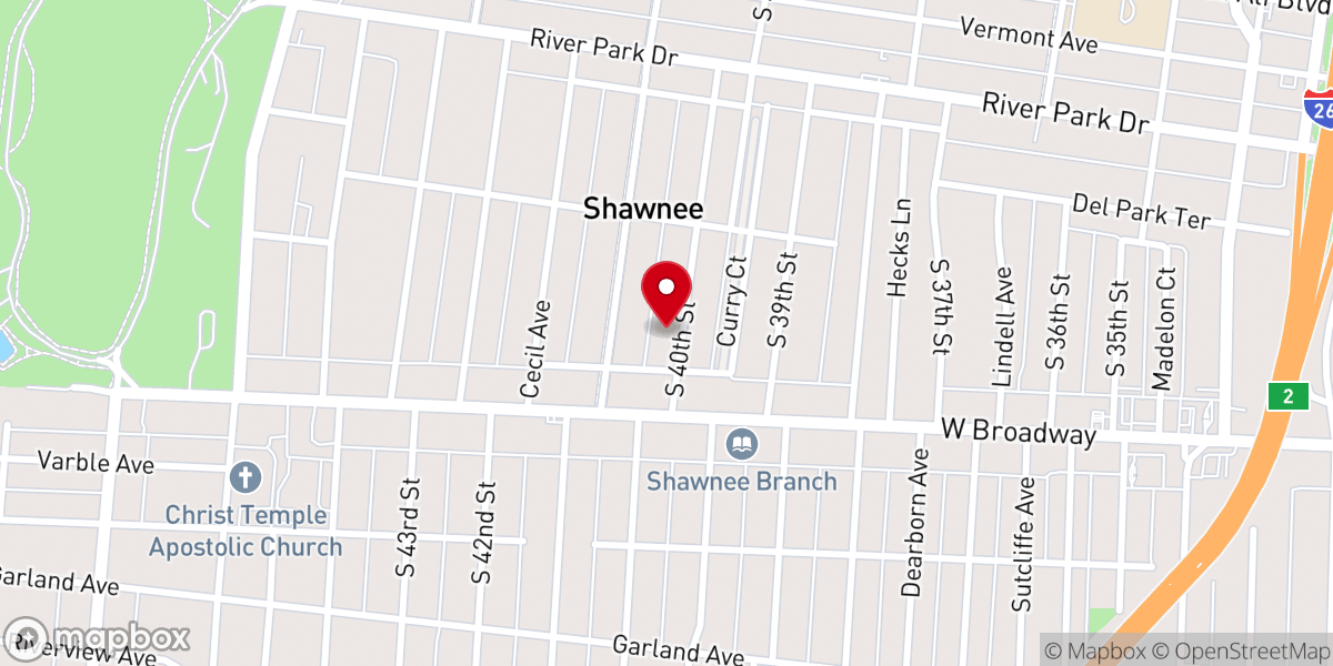 Map showing location of House of Praise Church