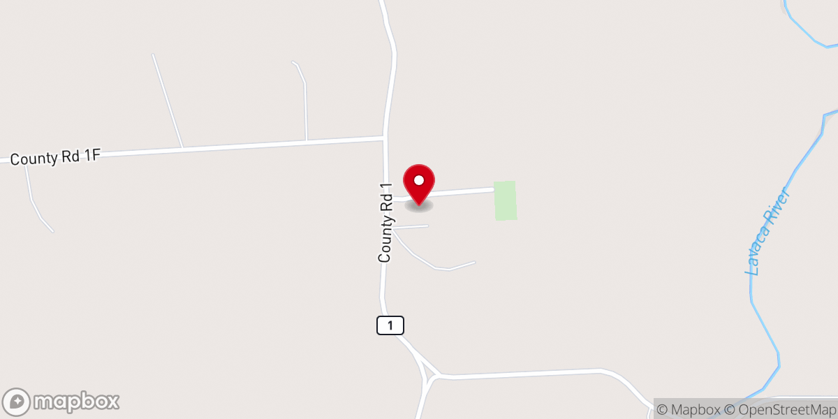 Map showing location of Mossy Grove Church