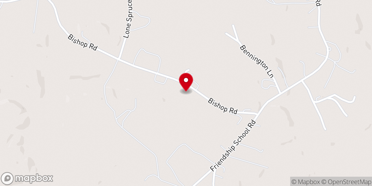 Map showing location of Mechanicsville Mennonite Church