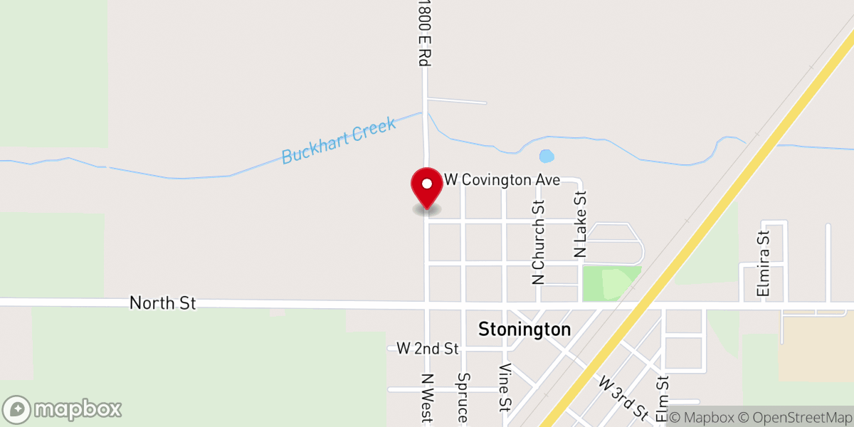 Map showing location of Berea Baptist Church