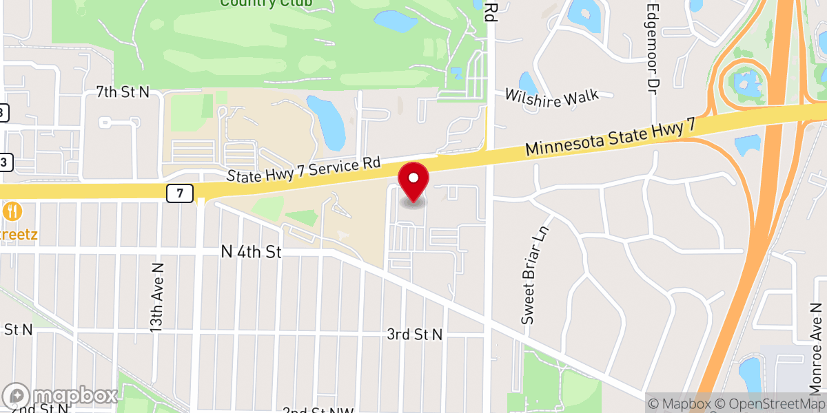 Map showing location of Gethsemane Lutheran Church