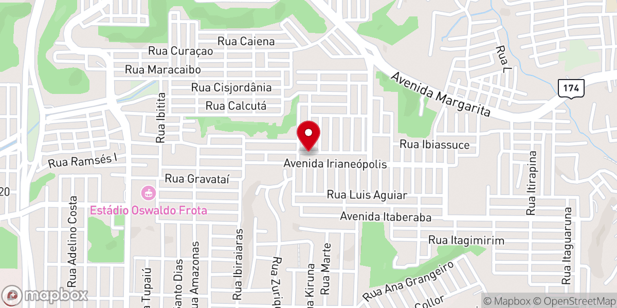 Map showing location of Comunidade Internacional Igreja de Cristo do Amazonas