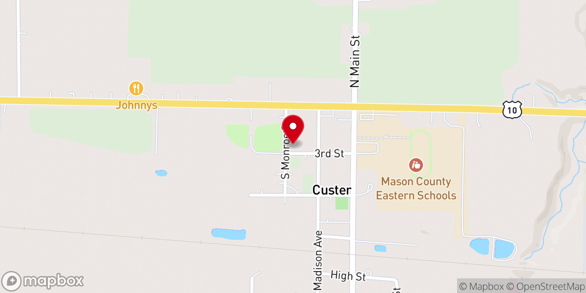 Map showing location of St Mary's Rectory