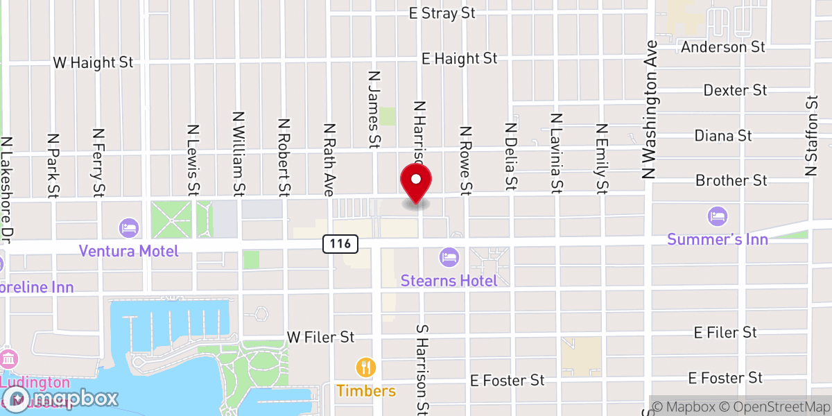 Map showing location of Community Church