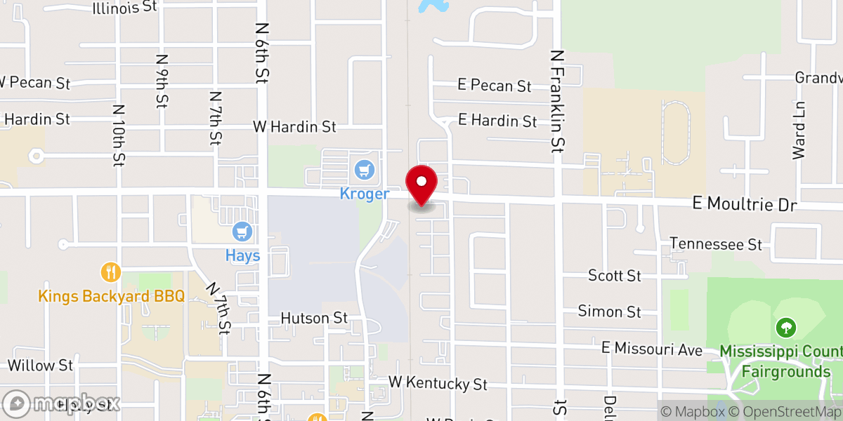 Map showing location of Healing in the Hood